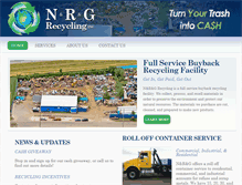 Tablet Screenshot of nrgrecyclinginc.com